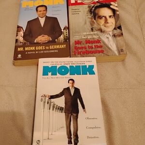 Monk Mystery Novels, Lot Of 3